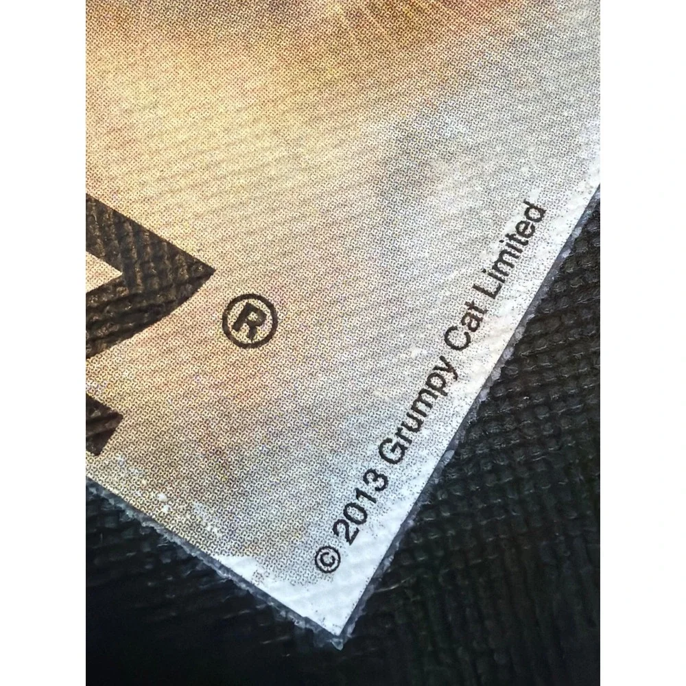 Ganz Grumpy Cat Mini Tote Bag Black Reusable Small Gift Bag 2013 Collectible